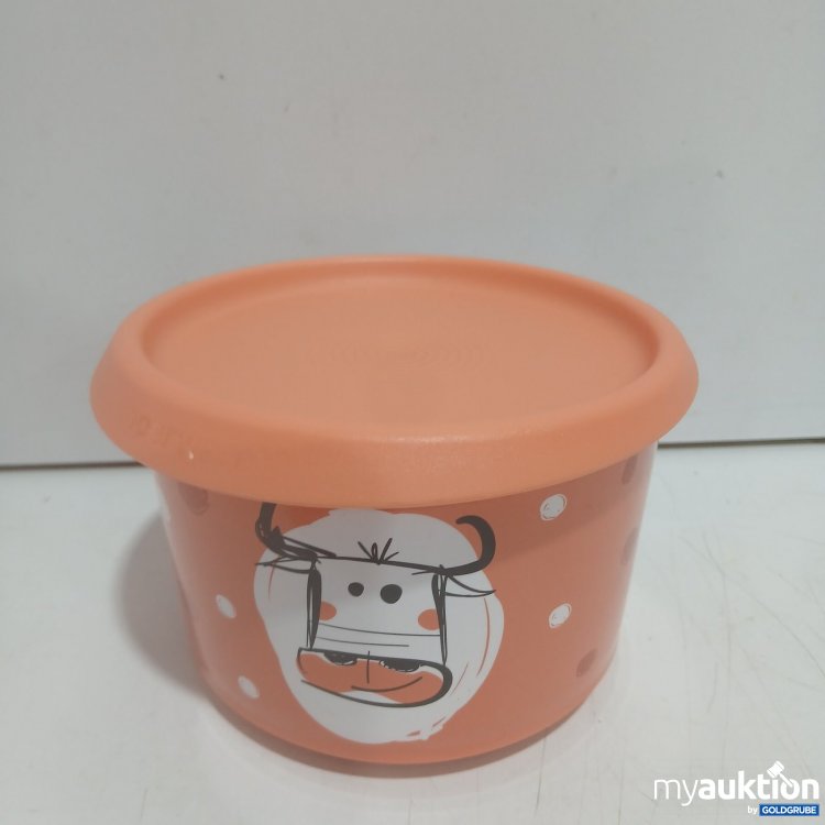 Artikel Nr. 445493 Artikel Nr. 445493: Tupperware Aufbewahrungsdose mit Deckel orange Kuh-Motiv
