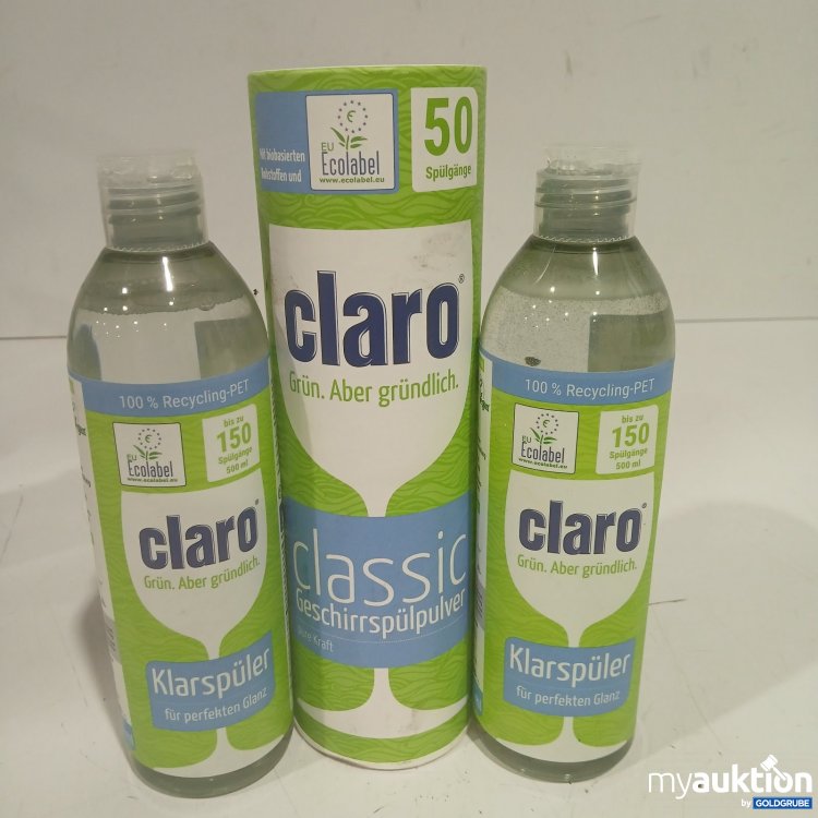 Artikel Nr. 477493 Artikel Nr. 477493: claro classic Geschirrspülpulver 900g & Klarspüler 500ml