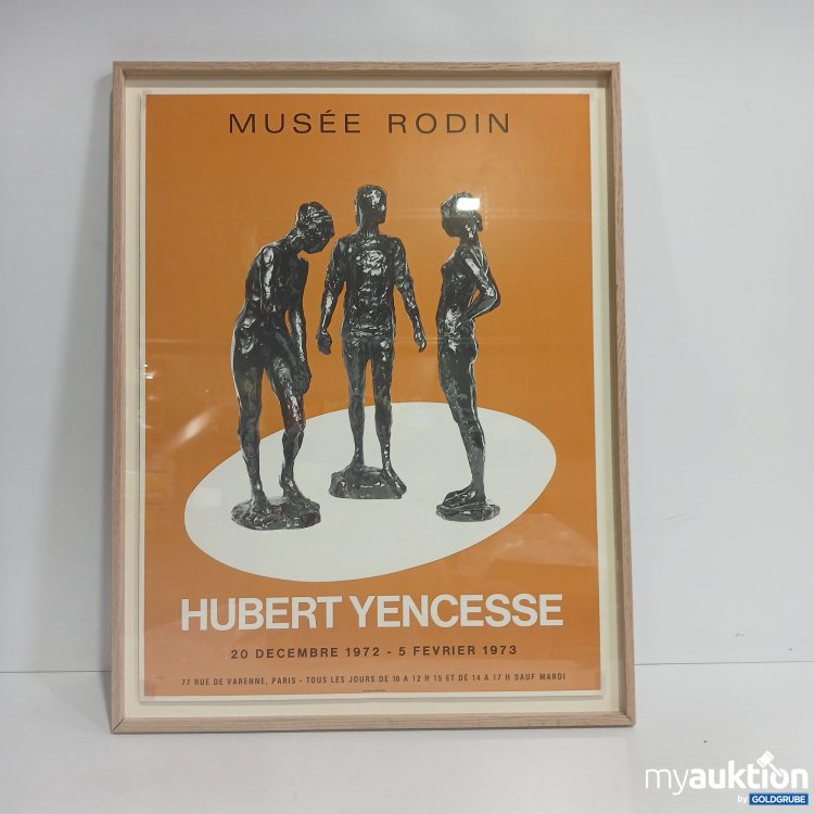 Artikel Nr. 834493 Artikel Nr. 834493: Musée Rodin Huberty Yencesse Bild eingerahmt ca. 70x54cm