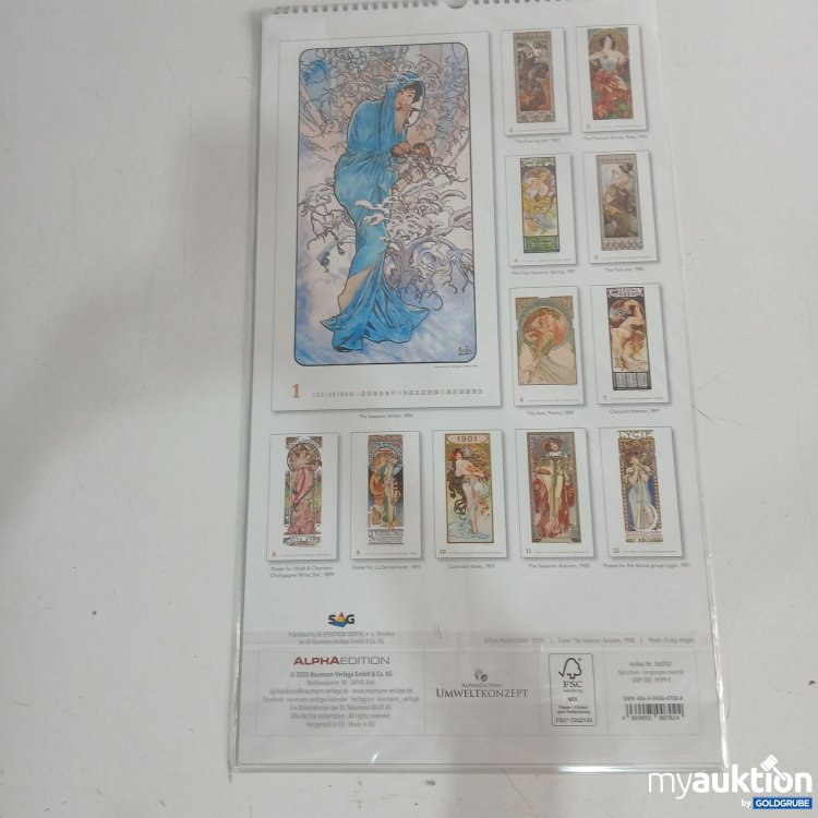 Artikel Nr. 981493: Alfons Mucha Kalender 2026
