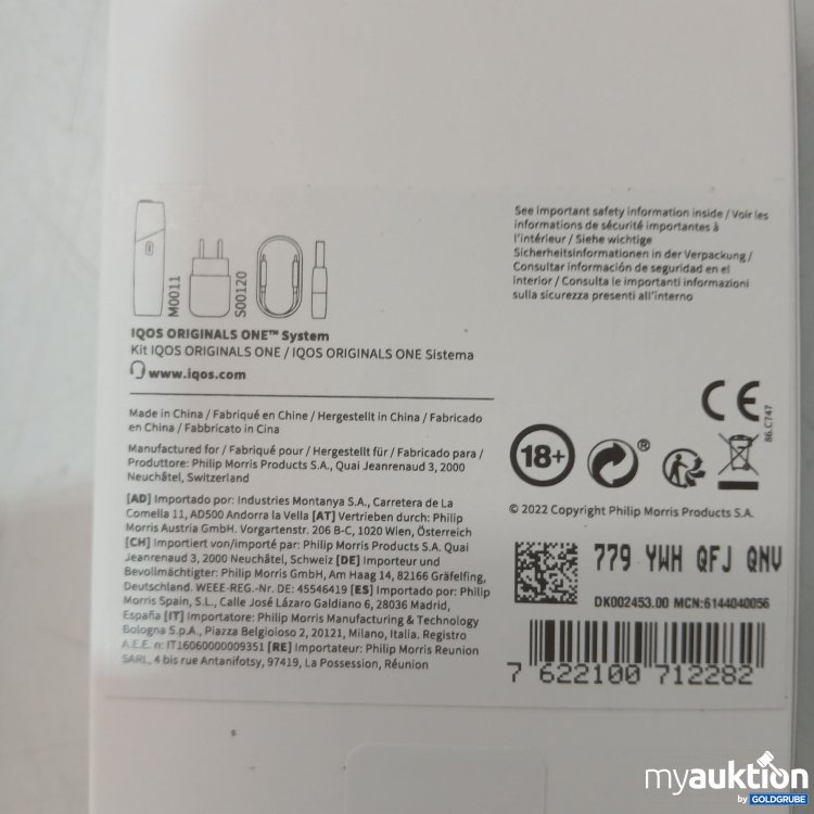 Artikel Nr. 995493 Artikel Nr. 995493: Iqos Originals One