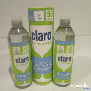 Auktion claro classic Geschirrspülpulver 900g & Klarspüler 500ml