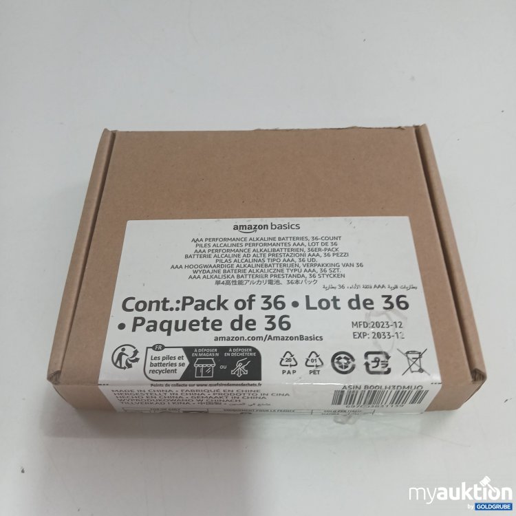 Artikel Nr. 839494 Artikel Nr. 839494: Amazon Basics AAA Batterien 36 Stück