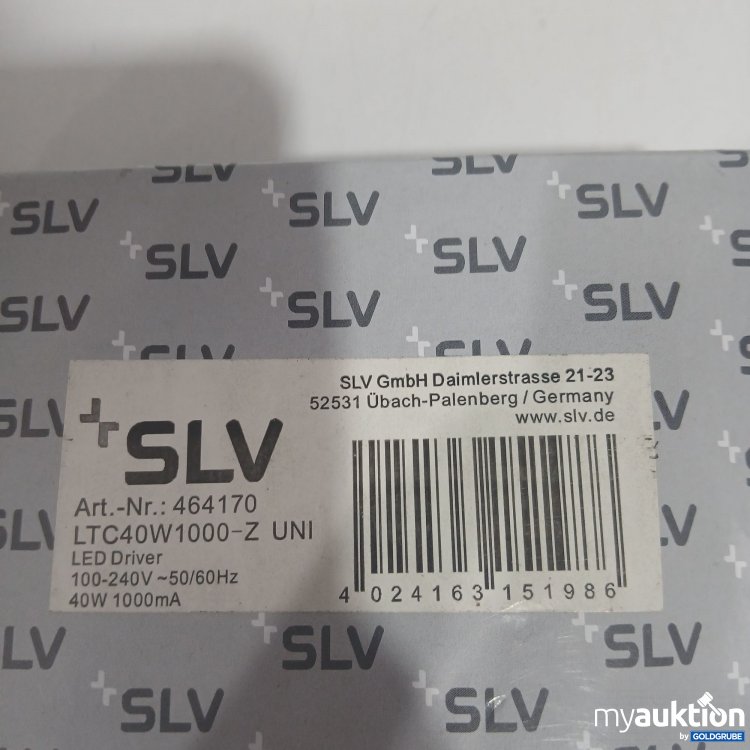 Artikel Nr. 870494 Artikel Nr. 870494: SLV LED Driver 464170 LTC40W1000-Z Uni