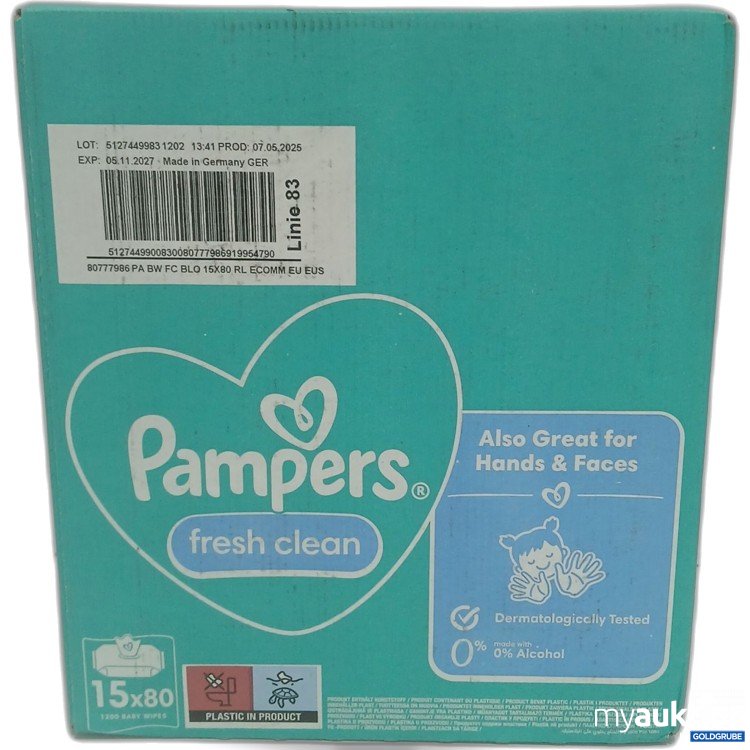 Artikel Nr. 887494: Pampers Fresh Clean 15x80 Baby Wipes 