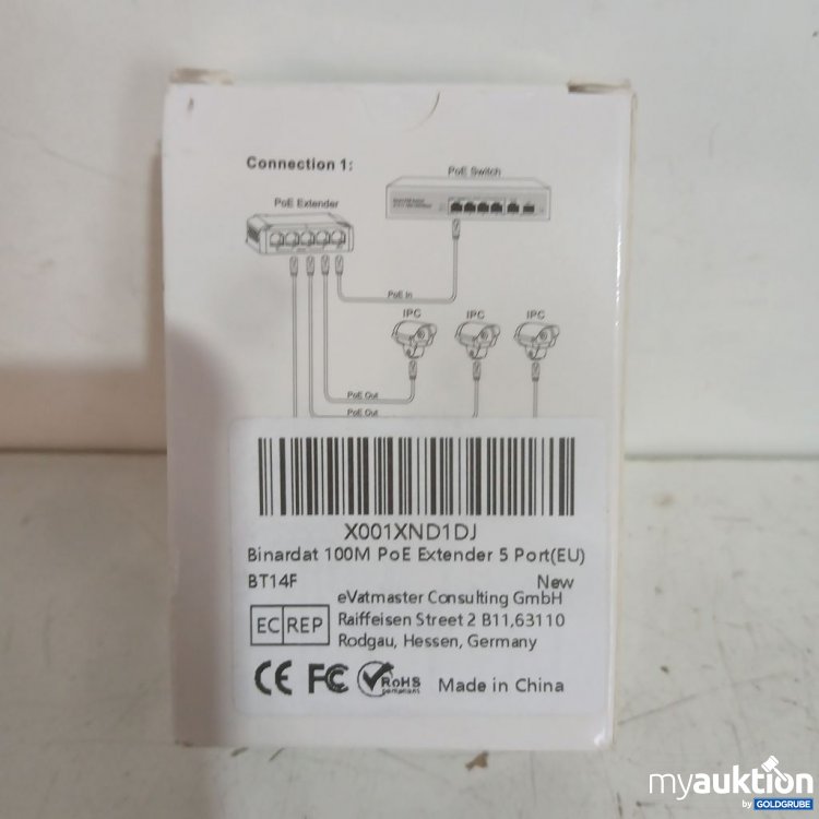 Artikel Nr. 934494 Artikel Nr. 934494: Binardat PoE Extender 100M 5 Port (EU)