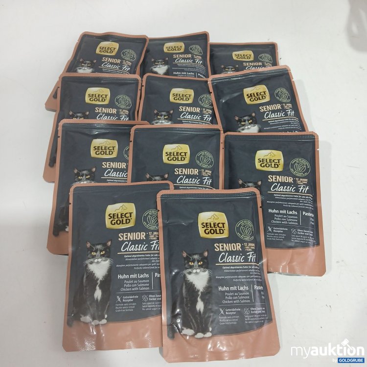 Artikel Nr. 952494: Select Gold Senior Classic Fit Katzenfutter Huhn mit Lachs 11x85g
