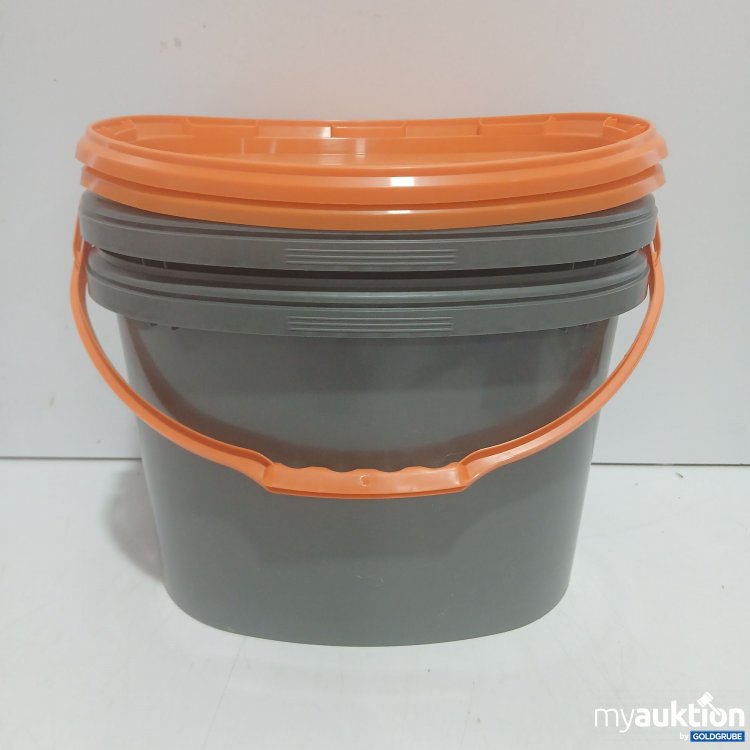 Artikel Nr. 998494: Eimer grau mit orangen Deckel 2x
