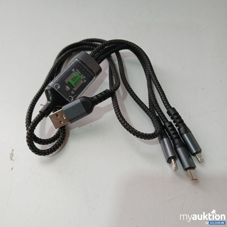 Artikel Nr. 840495: USB-Ladekabel mit drei Anschlüssen