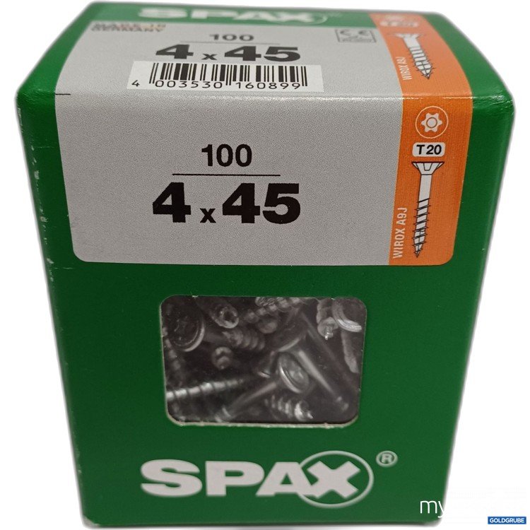 Artikel Nr. 884495: Spax Scharuben, 100stk., 4x45