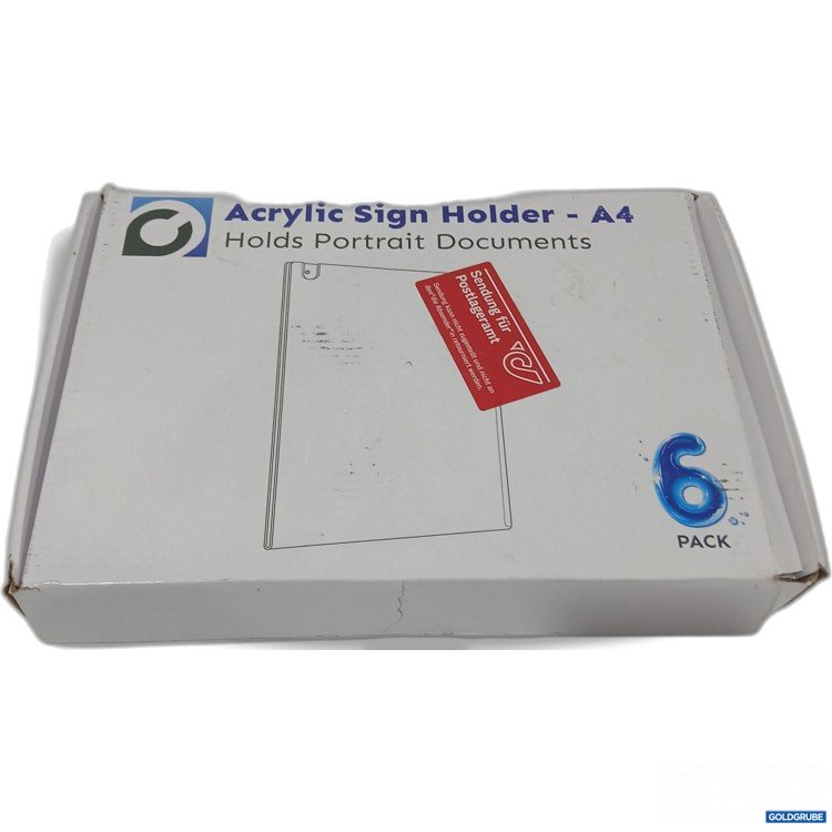 Artikel Nr. 888495: Acrylic Sign Holder A4 6stk 