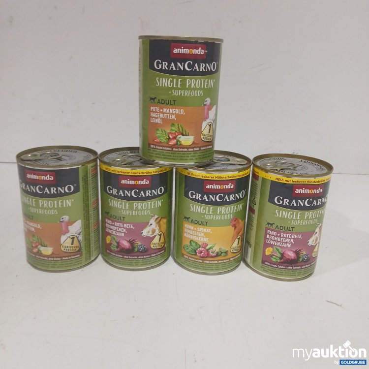 Artikel Nr. 890495 Artikel Nr. 890495: Animonda GranCarno Single Protein verschieden Sorten 5x400g
