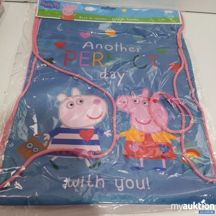 Artikel Nr. 951495: Peppa Pig Kordel Tasche Turnbeutel 40cm für Kinder 2 Stück 