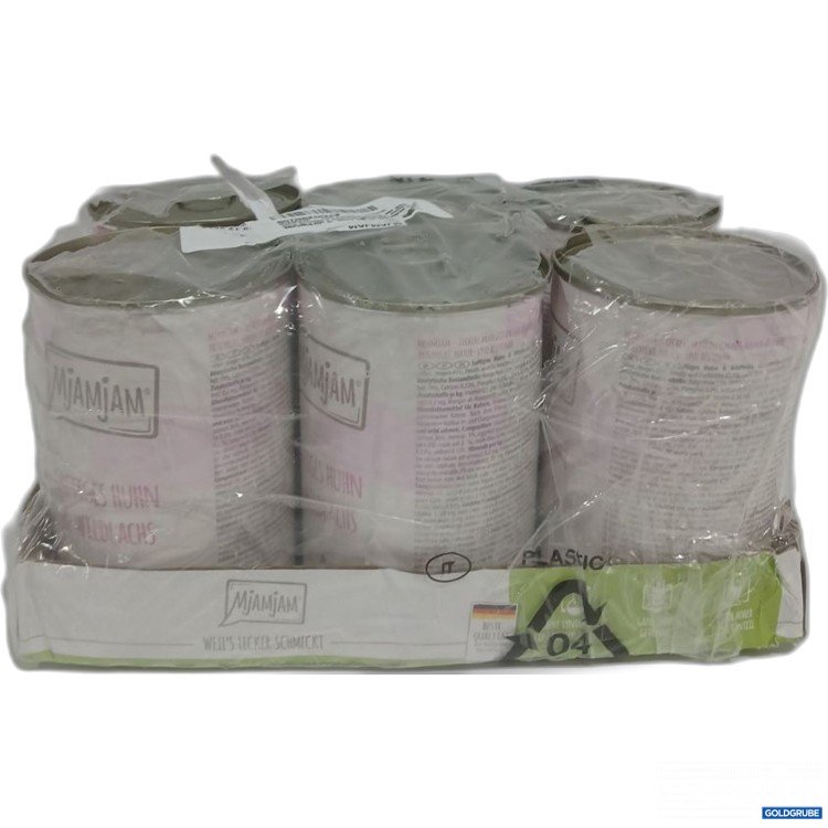 Artikel Nr. 960495: Mjammjamm Katzenfutter saftiges Huhn & Wildlachs 6x400g