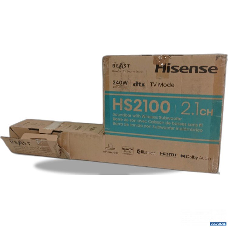 Artikel Nr. 982495 Artikel Nr. 982495: Hisense HS 2100 2.1ch Soundbar with Wireless Subwoofer