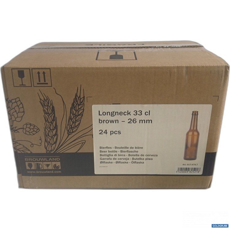 Artikel Nr. 996495 Artikel Nr. 996495: Brouwland Longneck 33cl brown 26mm 24Stk leere Flaschen
