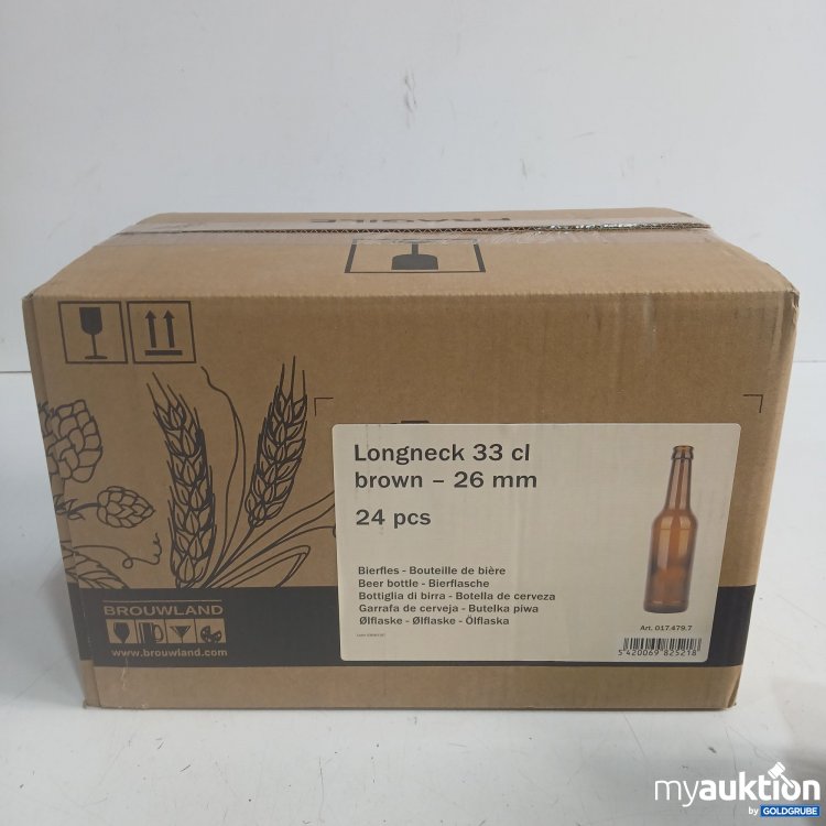Artikel Nr. 996495 Artikel Nr. 996495: Brouwland Longneck 33cl brown 26mm 24Stk leere Flaschen