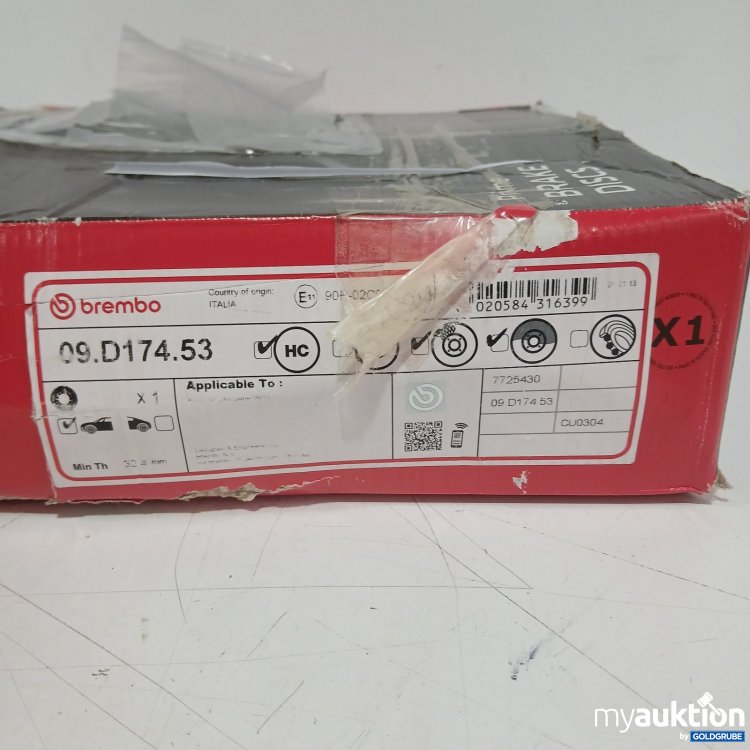 Artikel Nr. 448496 Artikel Nr. 448496: brembo Bremsscheibe 09.D174.53