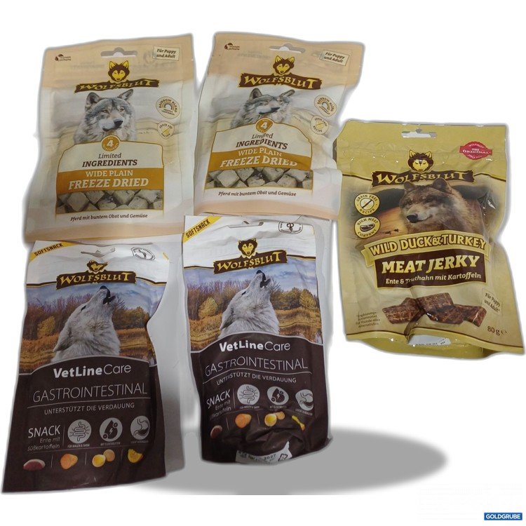 Artikel Nr. 962496: Diverse Wolfsblut Hunde Snacks 2x40g 2x100g 1x80g 