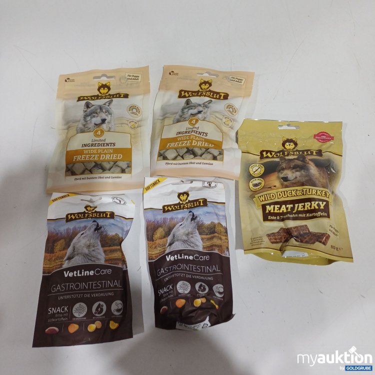 Artikel Nr. 962496: Diverse Wolfsblut Hunde Snacks 2x40g 2x100g 1x80g 