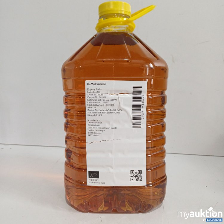 Artikel Nr. 983496: Bio-Weißweinessig, 5L