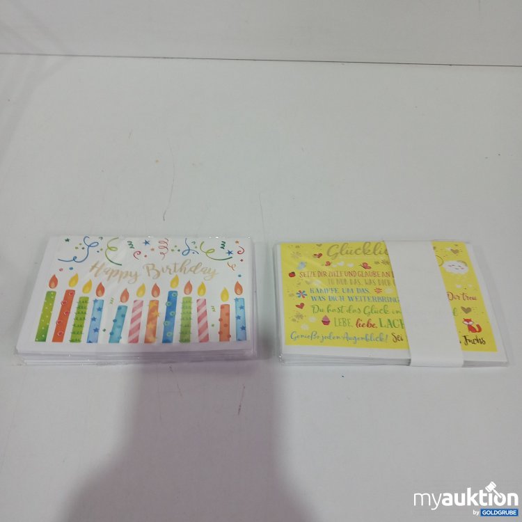 Artikel Nr. 821497 Artikel Nr. 821497: 2x Mini Bilets Geburtstagswünsche je 6 Stk.12.5x9cm