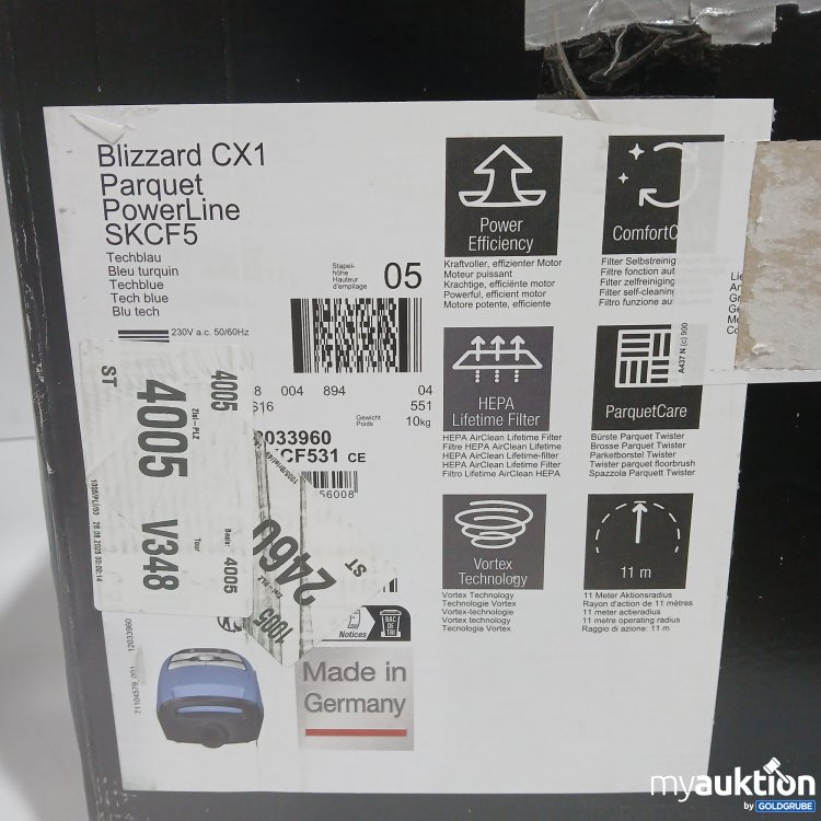 Artikel Nr. 903497: Miele Blizzard CX1 Parquet PowerLine SKCF5 Techblau 