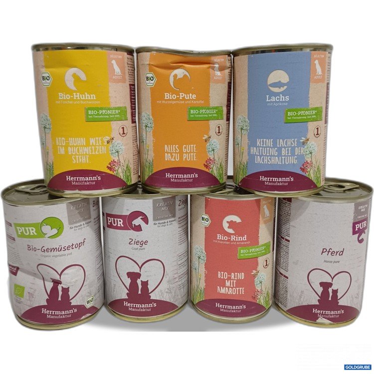 Artikel Nr. 962497 Artikel Nr. 962497: Hermanns Manufaktur Hundefutter diverse Sorten 7x400g