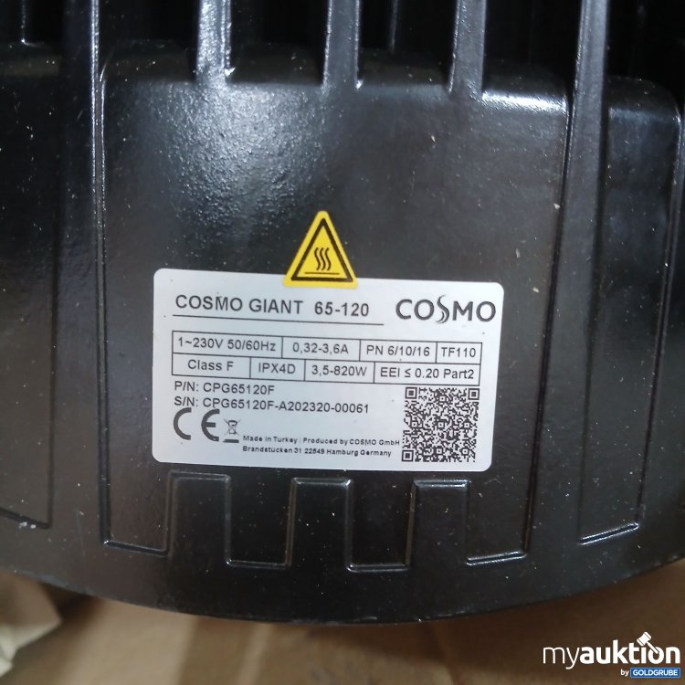 Artikel Nr. 439498: Cosmo Giant Heizungspumpe 65-120 230V CPG65120F