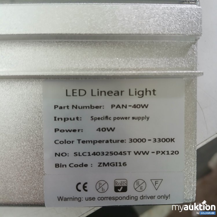 Artikel Nr. 478498: LED Linear Light PAN-40W 120 x 15 cm