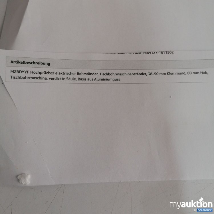 Artikel Nr. 832498 Artikel Nr. 832498: MZBDYYF Hochpräziser Elektrischer Bohrständer, Tischbohrmaschinenständer