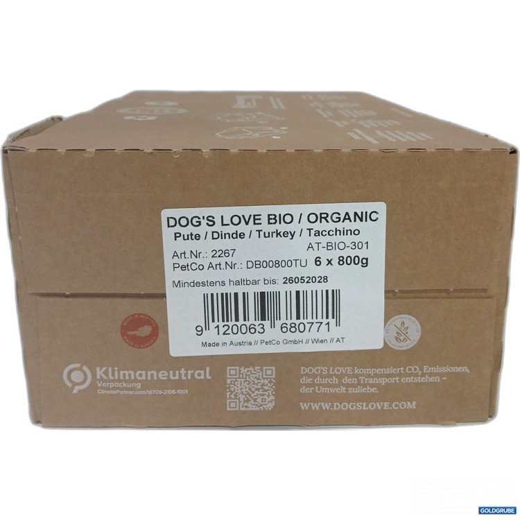 Artikel Nr. 891498: Dogs Love Bio Pute Hundefutter 6x800g