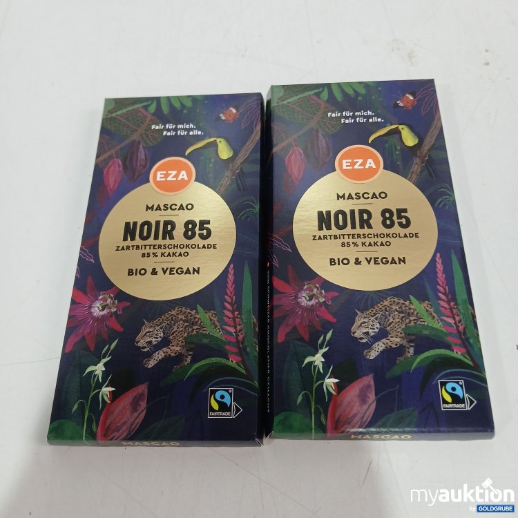 Artikel Nr. 911498 Artikel Nr. 911498: Eza Mascao Noir 85 Zartbitterschokolade Bio&Vegan 2x100g