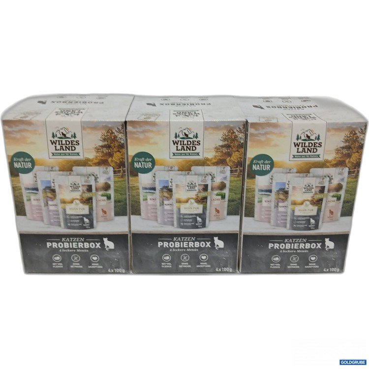 Artikel Nr. 950498 Artikel Nr. 950498: Wildes Land Katzen Probierbox 3x4x100g