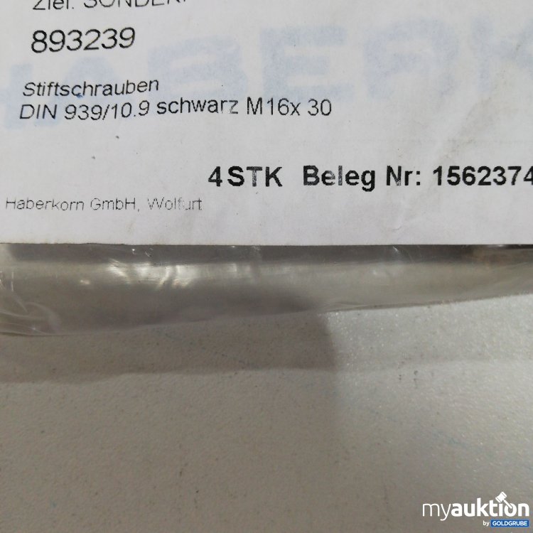 Artikel Nr. 380499 Artikel Nr. 380499: Stiftschrauben M16x30