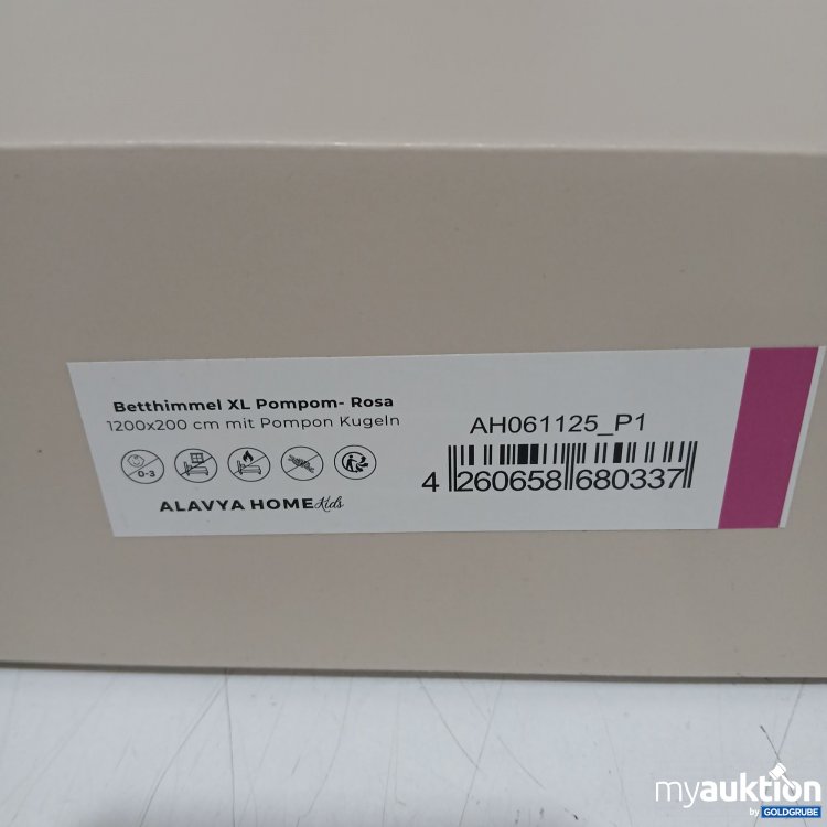 Artikel Nr. 441499: Alavya Home Betthimmel XL Pompom -Rosa 1200x200cm 