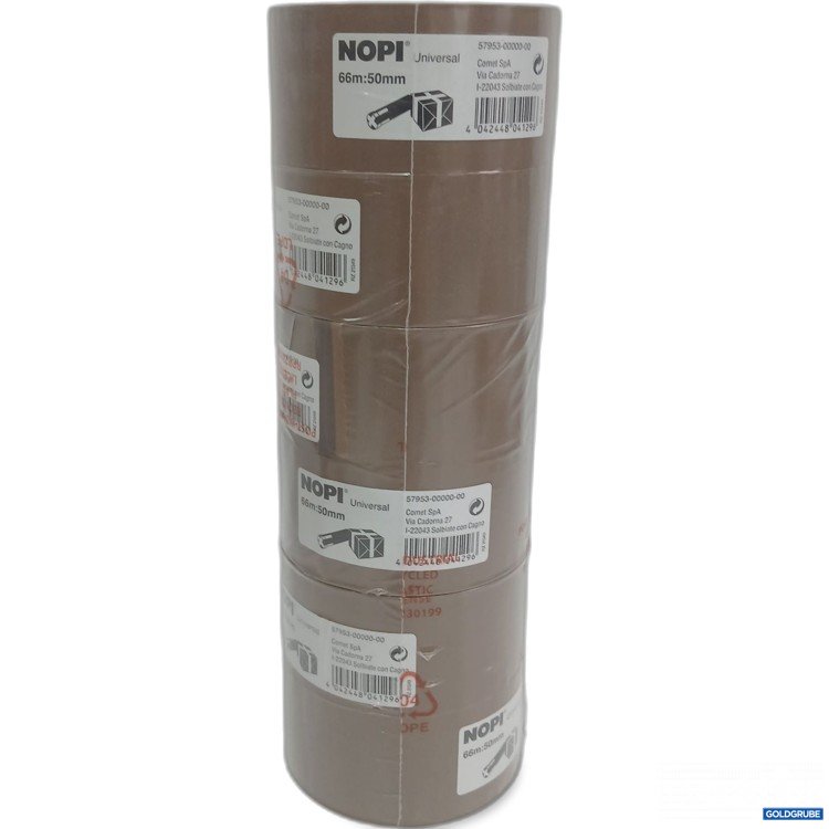 Artikel Nr. 446499: Nopi Universal Klebeband braun 66m:50mm 6Rollen  