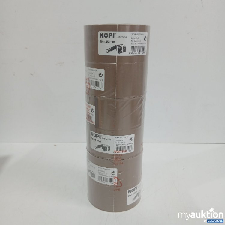 Artikel Nr. 446499: Nopi Universal Klebeband braun 66m:50mm 6Rollen  