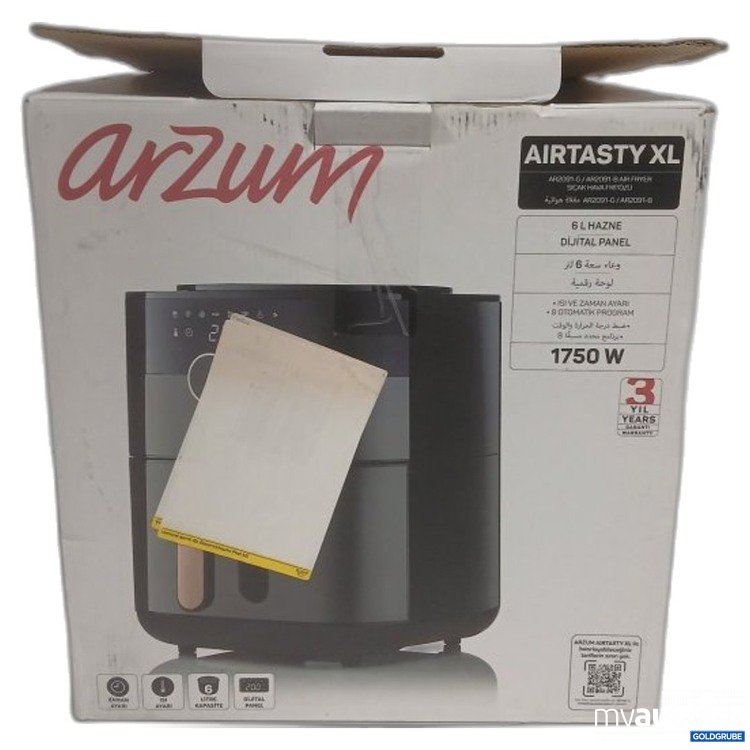 Artikel Nr. 465499 Artikel Nr. 465499: Arzum Airtasty XL Heißluftfritteuse 6L