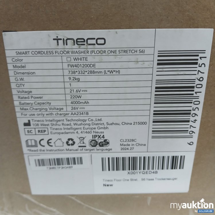 Artikel Nr. 813499 Artikel Nr. 813499: Tineco Floor One Stretch S6 FW401200DE