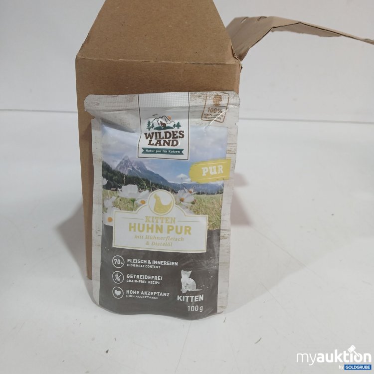 Artikel Nr. 885499: Wildes Land Kitten Huhn Pur 12x100g 