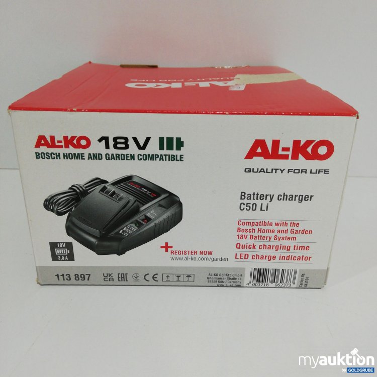 Artikel Nr. 385500 Artikel Nr. 385500: ALKO 18 V Battery Charger C50 Li