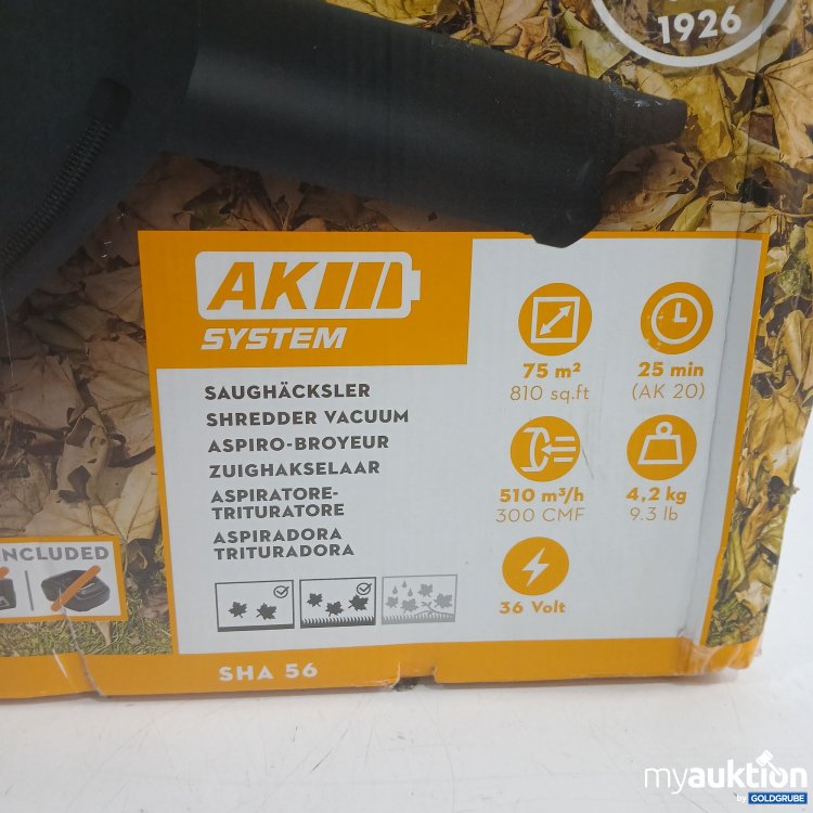 Artikel Nr. 525500: Stihl Saughäcksler SHA56 
