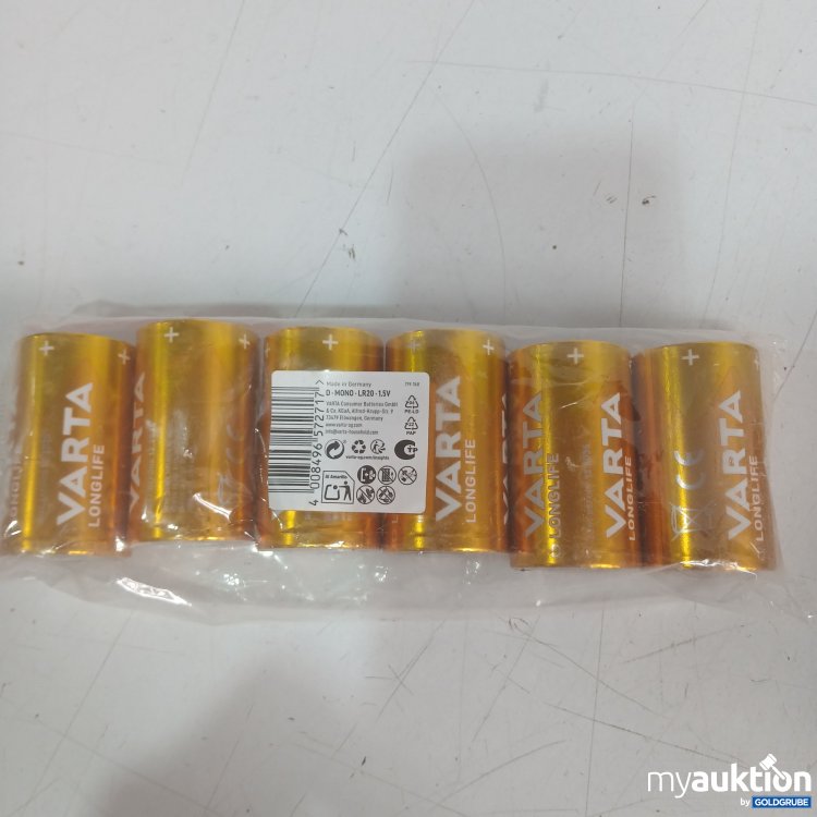 Artikel Nr. 970500 Artikel Nr. 970500: Varta Longlife D Mono LR20 , 6 St.