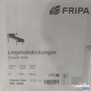 Auktion Fripa Liegenabdeckungen 9 Stück 50 m x 39 cm 100% Zellstoff