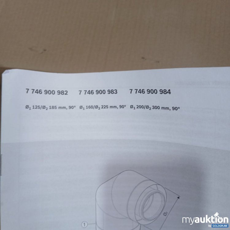 Artikel Nr. 439501: Duravent Steel 90 Degree Elbow