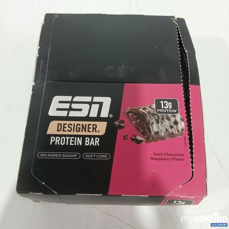 Artikel Nr. 466501: ESN Designer Protein Bar Dark Chocolate Raspberry Flavor 12x45g