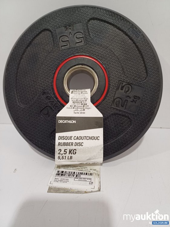 Artikel Nr. 877501: Disque Caoutchouc Rubber Disc 2,5 kg