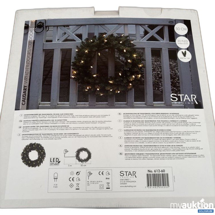 Artikel Nr. 921501: STAR Calgary Wreath LED Lichterkranz 50 cm