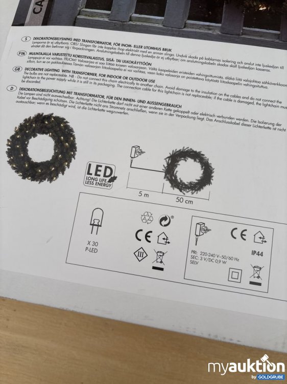 Artikel Nr. 921501: STAR Calgary Wreath LED Lichterkranz 50 cm